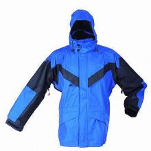 Men's Windbreaker with attached hood and taped seams