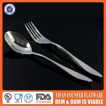 Flatware cutlery, gold bulk cutlery, metal spoon&fork