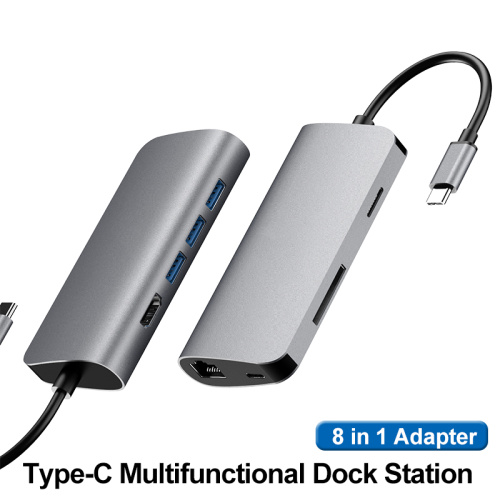 Docking Station with Hdmi Input 8 IN 1 Docking Station For Laptop Supplier