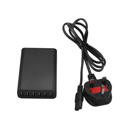 Caricabatterie da parete USB da 60W a 6 porte Multi Caricabatterie