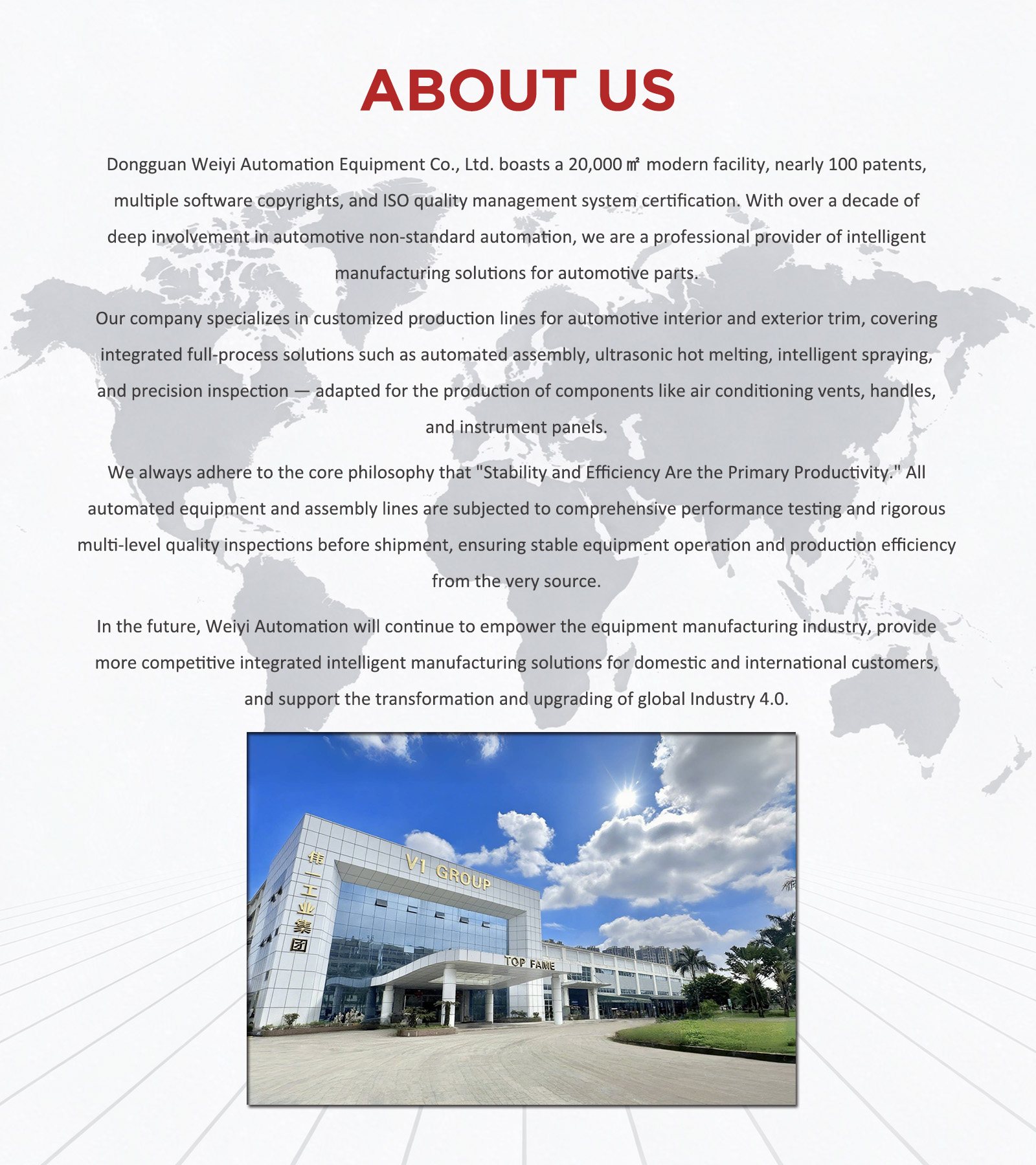 自动化设备制造商简介V1 Automation Equipment Manufacturer Profile V1