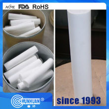 White Virgin PTFE Molded Rod