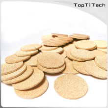 5Um Porous Parts Sintered Copper Filter Disc porous bronze filter