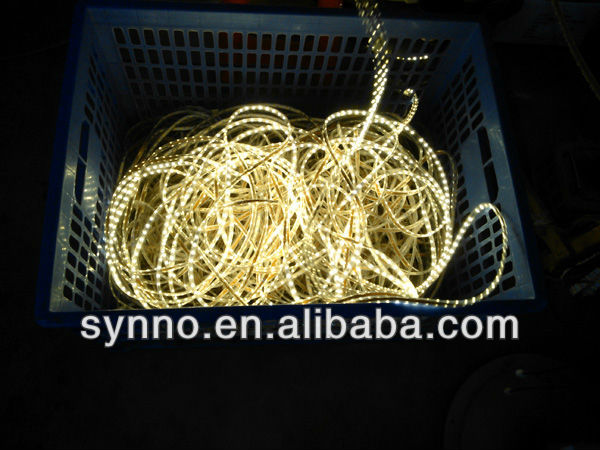 4.8w/m 100m/roll SMD3528 red led colorful rope lighting RGB rubber strip party lamps/lighting outdoor lowes lights