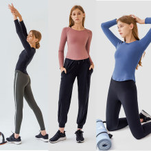 Tops da camada de roupas de alta qualidade para mulheres de exercícios