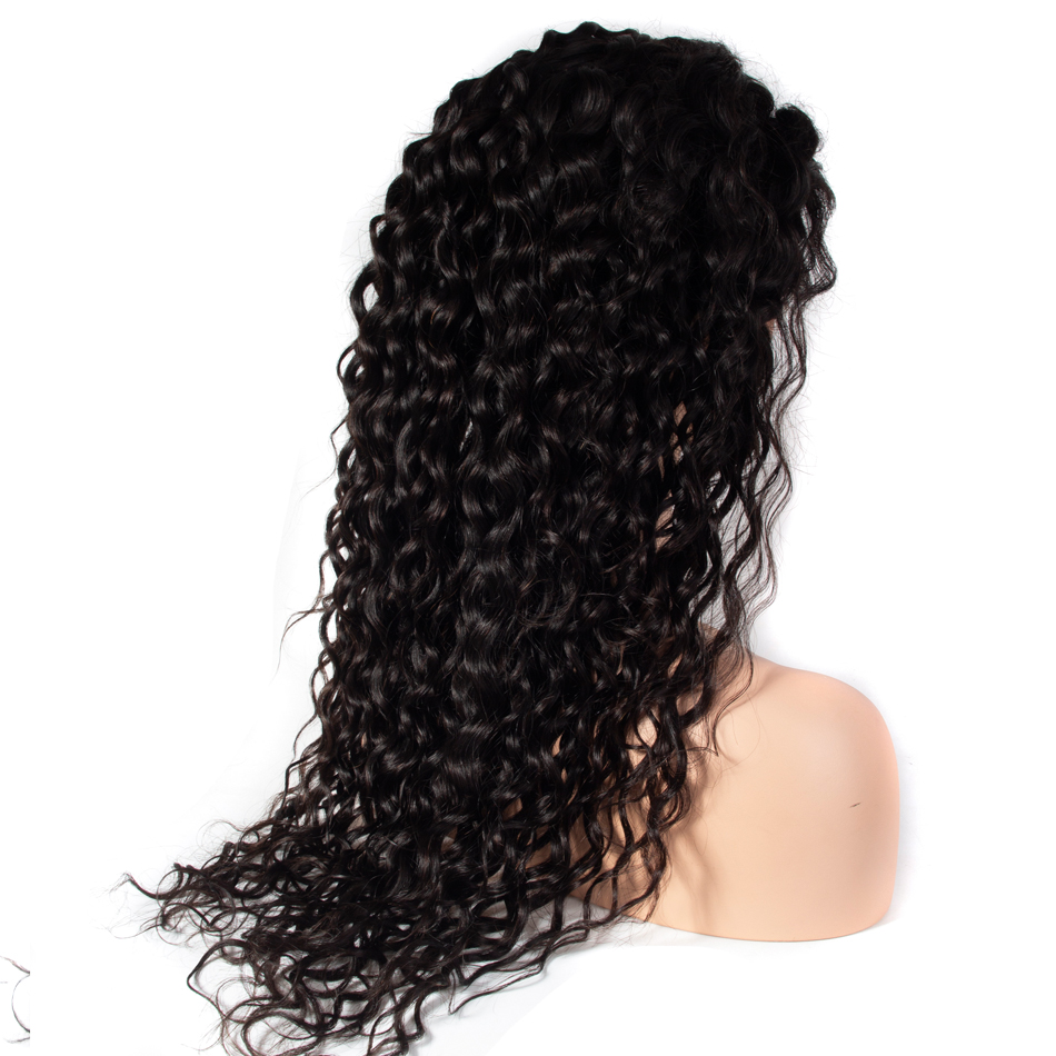 Pre Plucked Hairline Cuticle Aligned Virgin Hair Water Wave Frontal Lace Wig Raw Indian Cuticle Aligned Hair Wig Manufacture