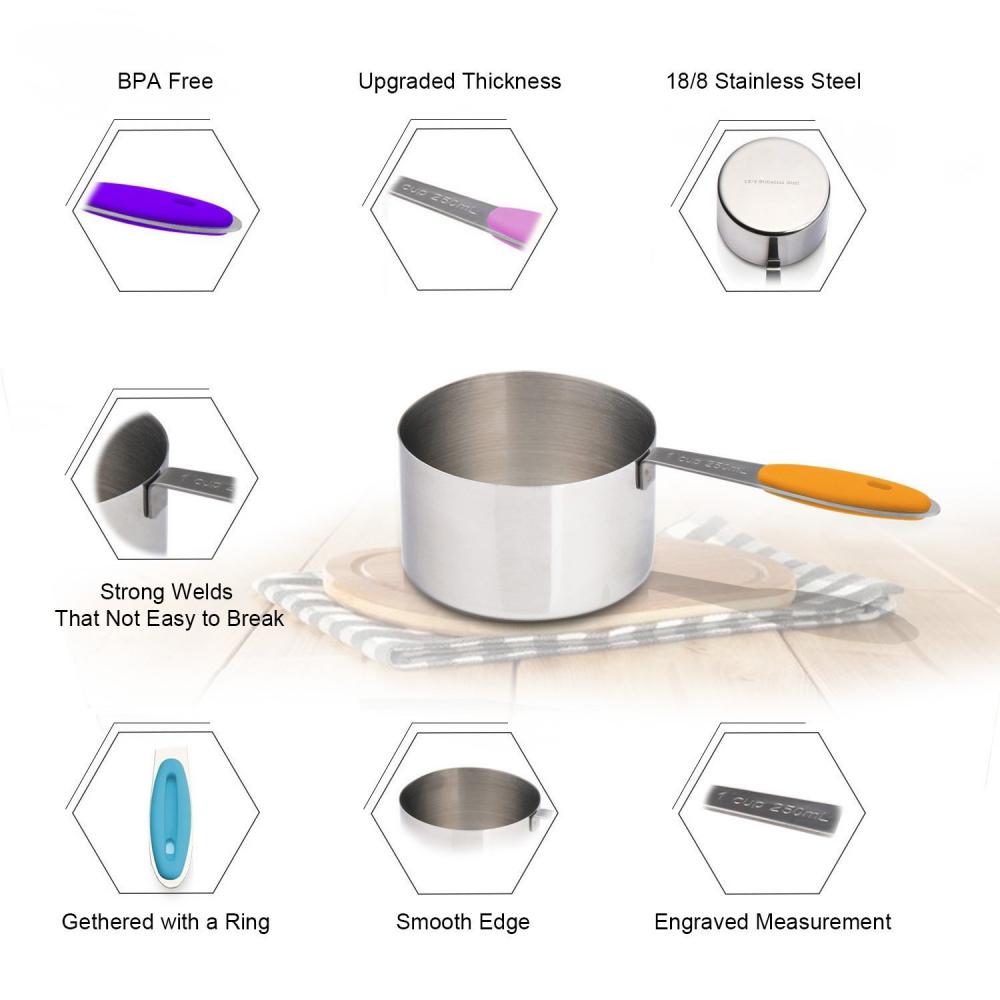 10ピース計量カップとスプーン