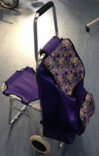 Disabled helper personal rolling folding shopping cart for senior/elderly