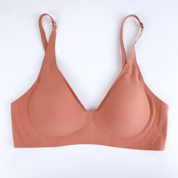 Reggiseno donna senza fili imbottito con taglio laser traccia meno