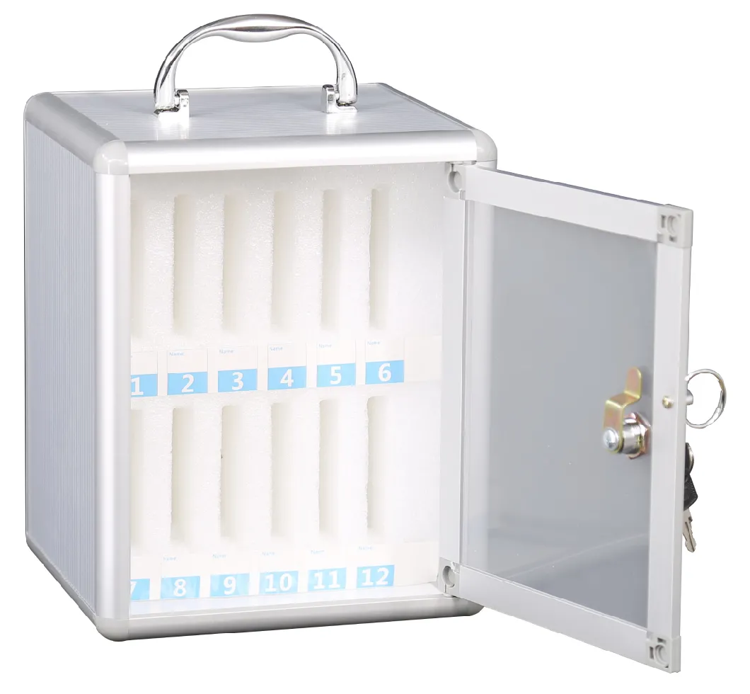 Aluminum Alloy Mobile Phone Storage Box Cell Phone Chart Cabinet Smart Phone Locker in Office and School