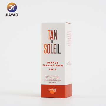 Premium Vertical Tanning Balm Cosmetic Packaging Box