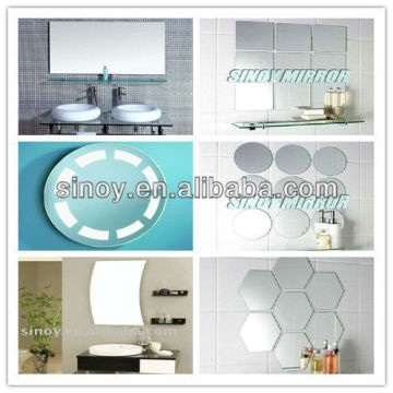 Silver mirror moistureproof and fogless shower mirror