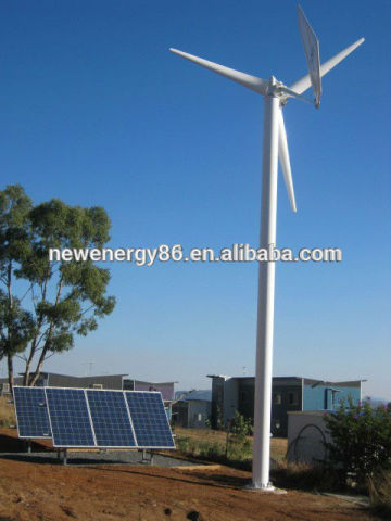 China 5KW hybrid wind and solar wind turbine,wind generator