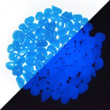Blue Color Glow Artificial Pebble And Stones