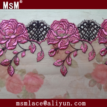 2015 new design net lace fabric for lady's underwear