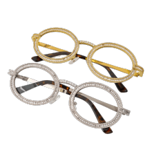 Oval Diamond Glasses Frame