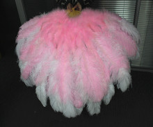 Wholesale Dye Color Two Layers Ostrich Feather Fan