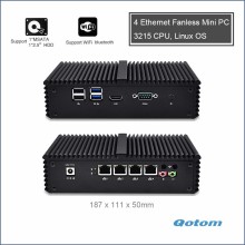 DC 12V x86 Micro Computer Cheap Fanless 12V Linux Router Mini Pc Pfsense