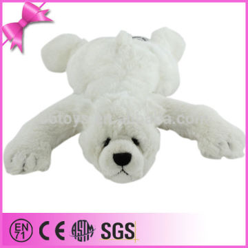 Hot sale custom plush white grovelling polar bear toy