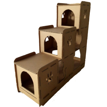 Corrugated Cardboard paper cat House