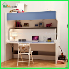 Space-saving wall bunk beds kids bunk beds