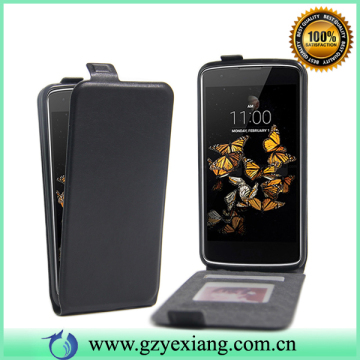 Yexiang made leather flip case for LG K8 flip cover up and down