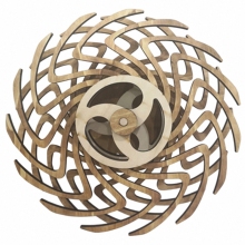 Geometric Kinetic Art Magic Windmill: 3D Rotating Kinetic Sculpture for Home Decor