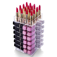 Organizzatore di lipgloss per rossetto acrilico trasparente personalizzato