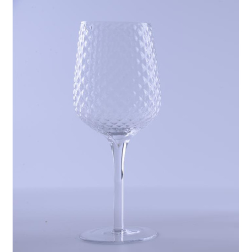 Clear Hobnail Highball Wine Glass Set