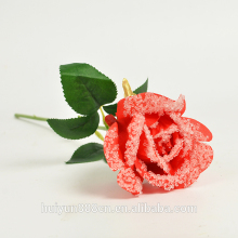 Mini handmade bead silk rose wedding artificial flowers wholesale