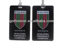 PVC golf bag tag with printing logo