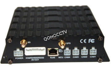 Car 4ch H.264 Sd Mobile Dvr For Support Watermark / Dst / Motion Detection