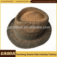 China wholesale websites hot sell flat top fedora hat