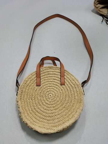 Wheat Straw Beach Bag Handmade Straw Bag