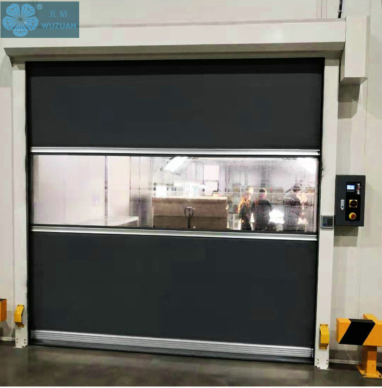 Basement fast rolling shutter door