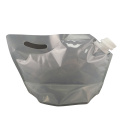 Food grade juice wine packaging bag with handle