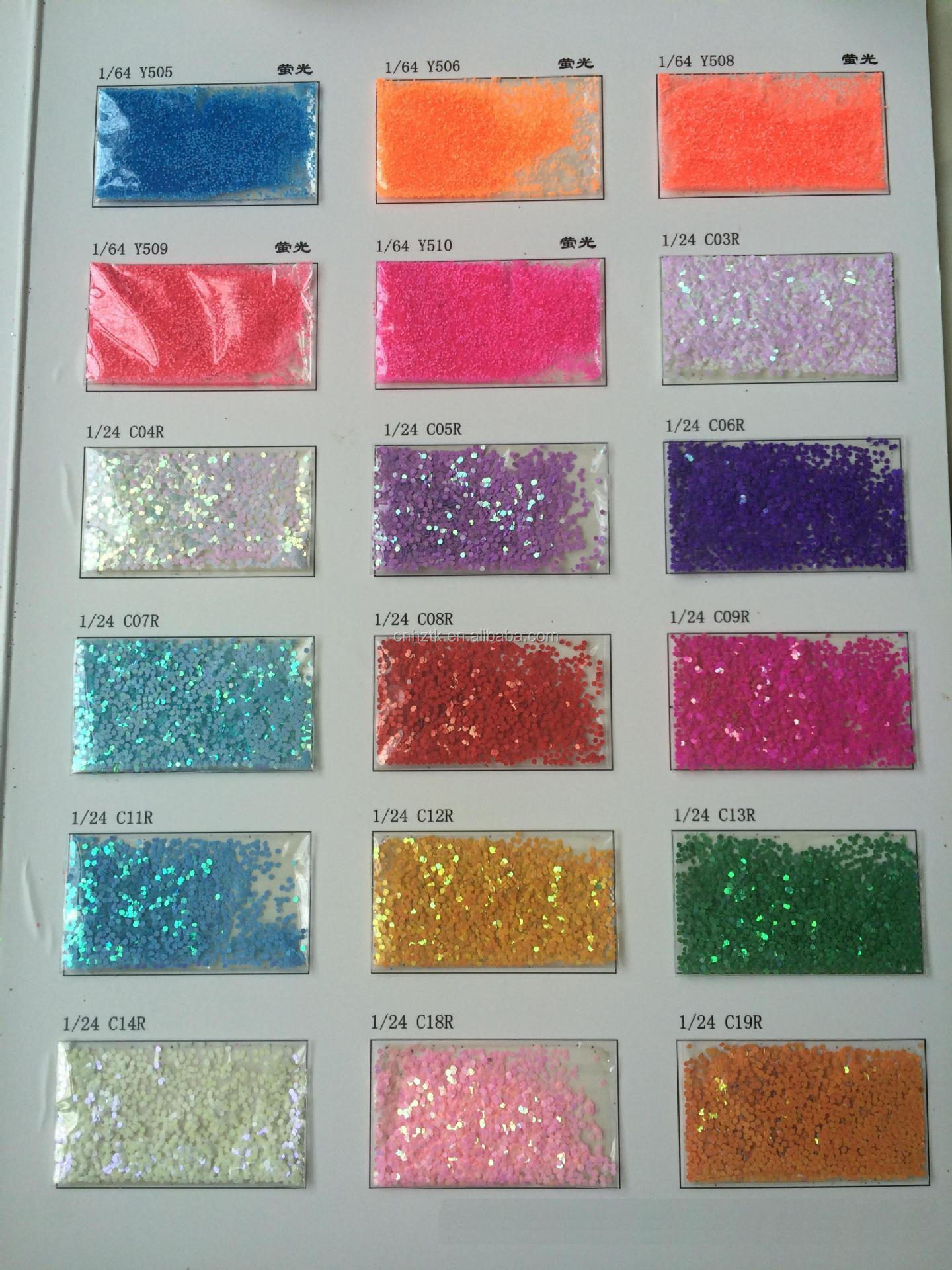 Factory price Cosmetic mixed chunky glitter pink color