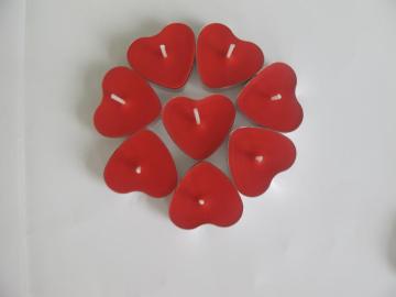 Red Heart-shaped Scented Bulk Tealight Candle
