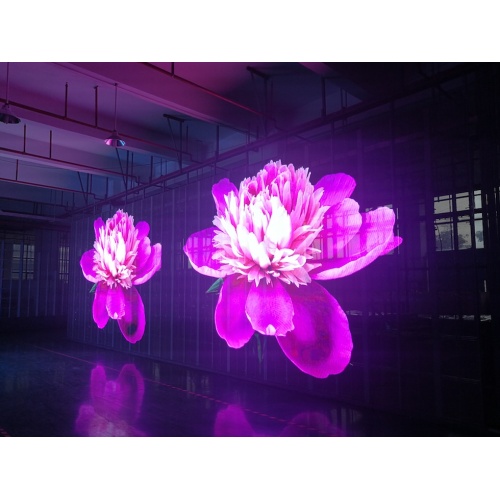 Full color transparent led display for fixed installation
