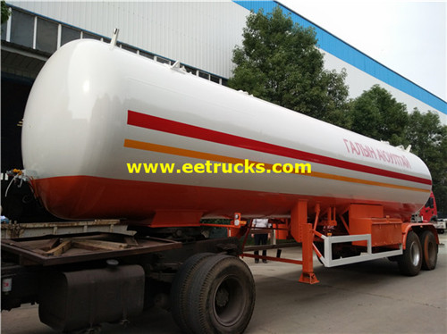 45cbm 20mt LPG Trailers Usafirishaji wa Gesi