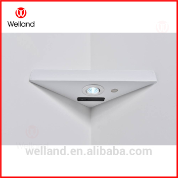 corner wall shelf with LED