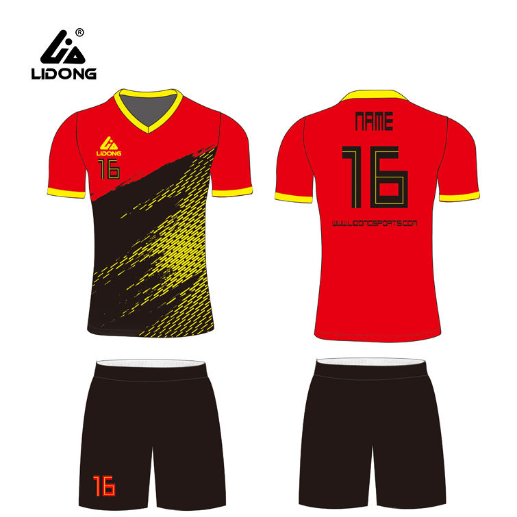 Jersey de uniforme de futebol de alta qualidade Jersey Conjunto de kits de uniforme de futebol para o futebol juvenil Use uniformes