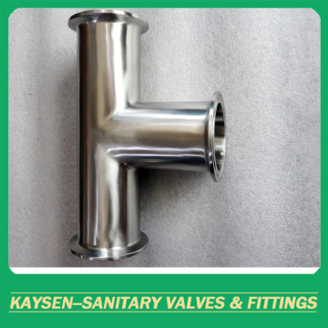 3A Sanitary Tri Clamp Reducing Tees SS316L