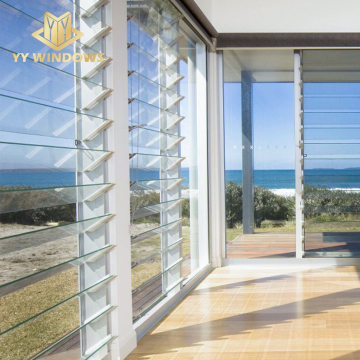 Aluminum Blind Louver with Tempered Glass for Villa Shutter Windows
