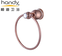 Round Bathroom Accessories Brass Towel Ring