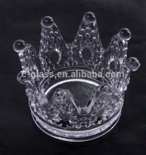 Crown Shape Glass Ring Holder