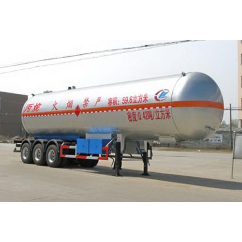 รถพ่วงถังแก๊สเหลวเหลว Tri-axle ขนาด 13 ล