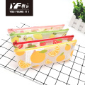 Custom hot sale fruit PU pencil case