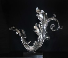 high glossing plated sculpture,electroplated sculpture in resin