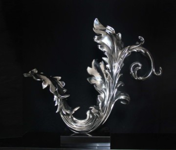 high glossing plated sculpture,electroplated sculpture in resin